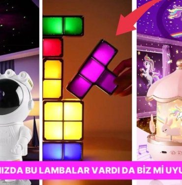 Uyumak İstemeyen Miniklerin Bir An Önce Yatağa Gitmelerini Sağlayacak Gece Lambaları
