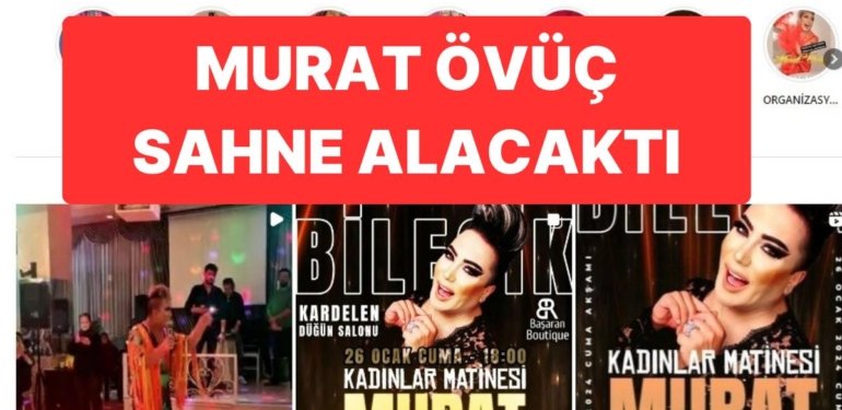 Murat Övüç Çıkacaktı: Kadınlar Matinesinin Bilet Paraları “Yandı”