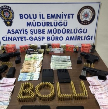Bolu’da silahlı gaspa 4 tutuklama