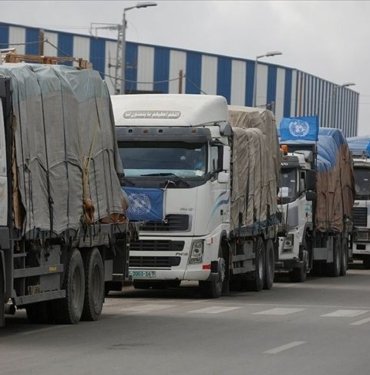Filistin Kızılayı: Gazze’nin kuzeyine 10 TIR giriş yaptı