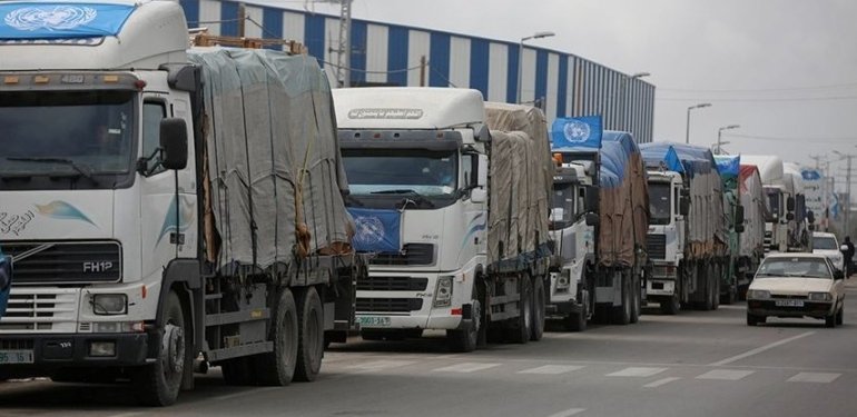 Filistin Kızılayı: Gazze’nin kuzeyine 10 TIR giriş yaptı
