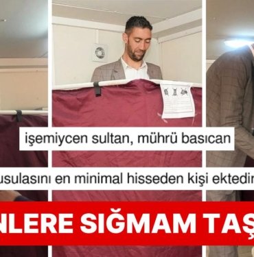 Dünyanın En Uzun Adamı Sultan Kösen’in Oy Kabininden Taştığı Anlar Timeline’ı Şenlendirdi!