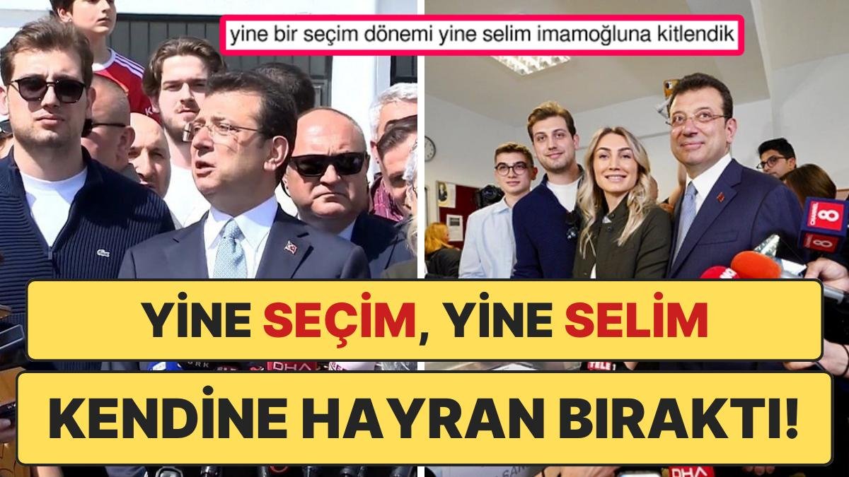 Bir Seçim Gününde Daha Ekrem İmamoğlu’nun Yakışıklı Oğlu Selim İmamoğlu’na Duyulan Hayranlık Gün Yüzüne Çıktı!