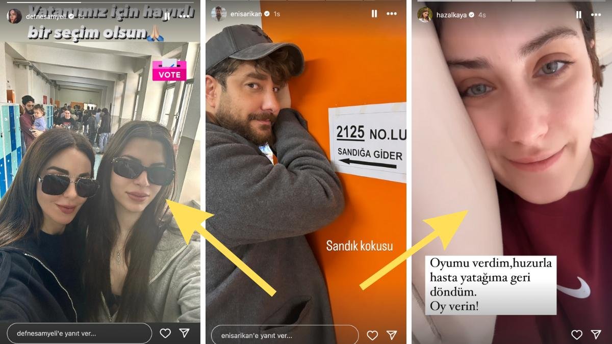 Seçime Teşrif Etmeyen Subaşı’dan Süslenip Gelen Derici’ye 31 Mart’ta Ünlülerin Yaptığı Instagram Paylaşımları