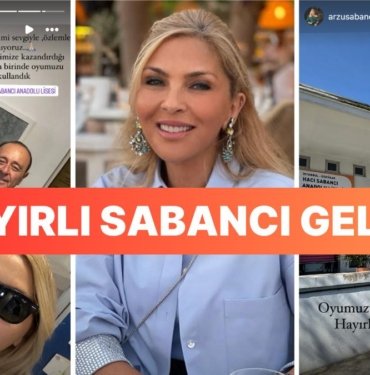 Oyunu Kayınpederi Hacı Sabancı’nın Adını Taşıyan Okulda Kullanan Arzu Sabancı’dan Özlem Dolu Mesaj!