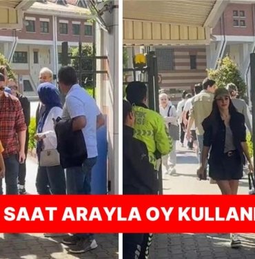 Ex Aşıklar Kerem Bürsin ve Hande Erçel, Oy Kullanmak İçin Gittikleri Okulda Az Daha Pişti Oluyordu