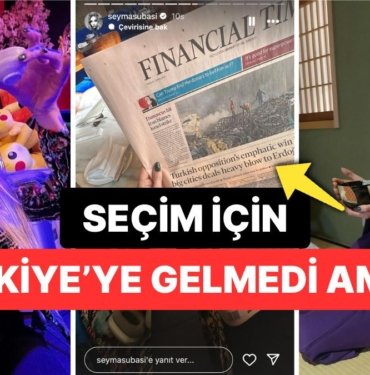 Seçimde Oy Vermek İçin Ülkeye Teşrif Etmeyen Şeyma Subaşı’dan İngiliz Gazetesiyle “İronik” Mesaj
