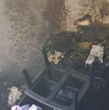 Samandağ’da yanan ev kullanılmaz hale geldi