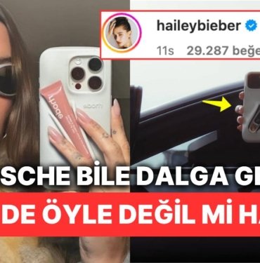 1 Nisan Şakasını İnce Düşünen Porsche Akıma Ayak Uydurup Hailey Bieber’la Dalga Geçti