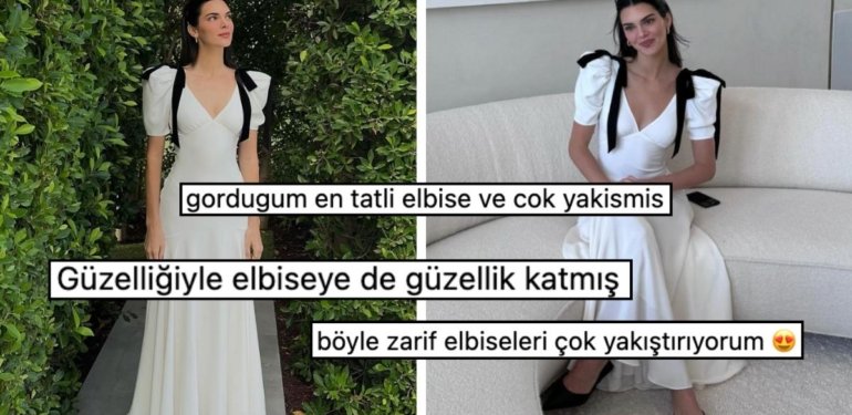 Bayramlıklarıyla Göz Kamaştırdı! Hanım Hanımcık Kıyafetiyle Poz Veren Kendall Jenner Büyük Beğeni Topladı