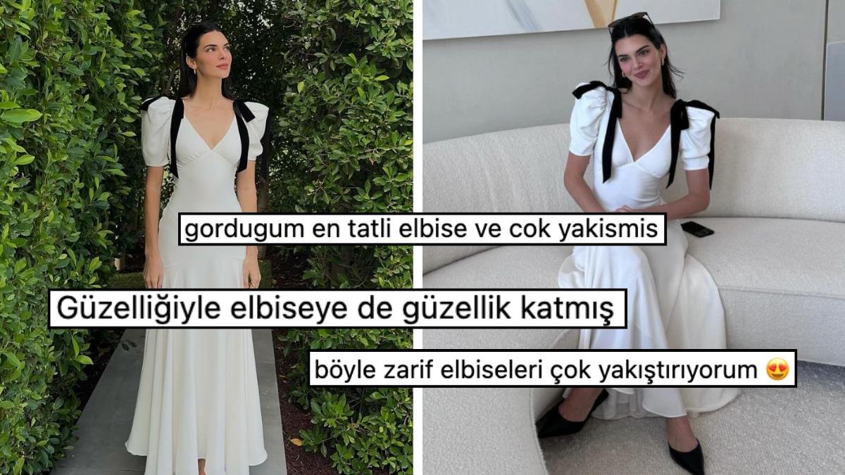 Bayramlıklarıyla Göz Kamaştırdı! Hanım Hanımcık Kıyafetiyle Poz Veren Kendall Jenner Büyük Beğeni Topladı