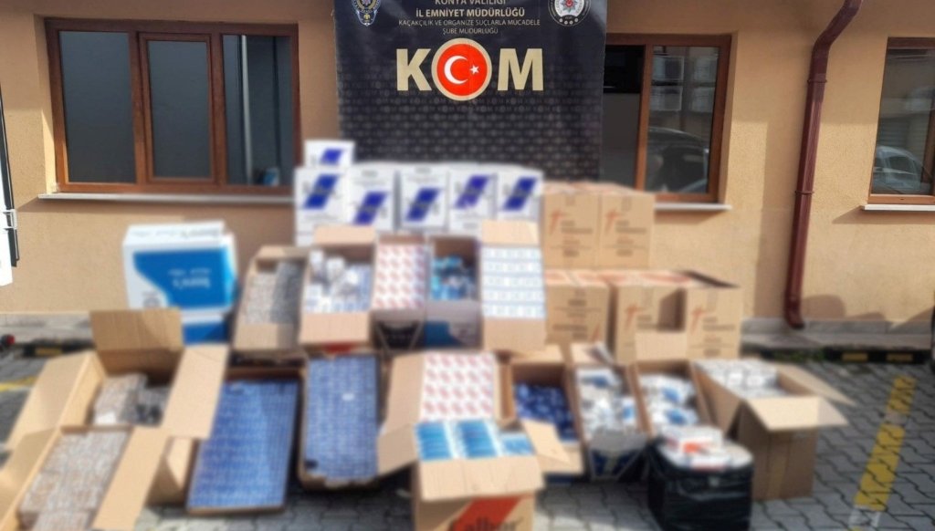 Konya’da kaçakçılık operasyonu: 14 gözaltı