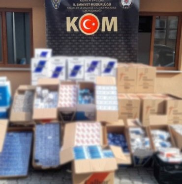 Konya’da kaçakçılık operasyonu: 14 gözaltı
