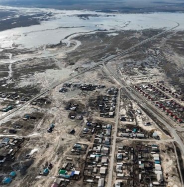Kazakistan, su taşkınlarıyla mücadele ediyor
