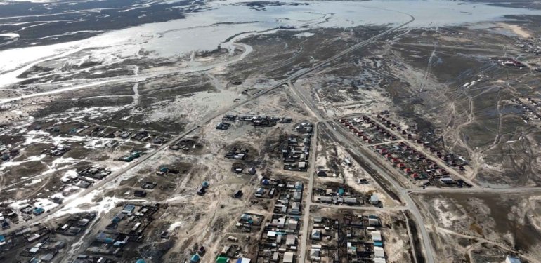 Kazakistan, su taşkınlarıyla mücadele ediyor