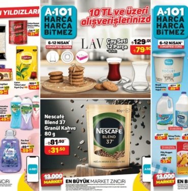 6 – 12 Nisan 2024 A101 Haftanın Yıldızları Kataloğu