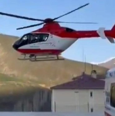 Van’da ambulans helikopter ‘solunum sıkıntısı’ olan hasta için havalandı