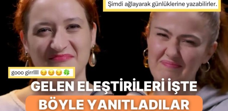 Jiklet YouTube Kanalıyla Hayatımıza Giren Seda Yüz ve Pınar Fidan Yapılan Eleştirileri Tiye Aldı