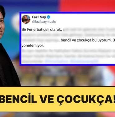 Ünlü Piyanist Fazıl Say Fenerbahçe’nin Süper Kupa Finaliyle İlgili Aldığı Kararı Eleştirdi!