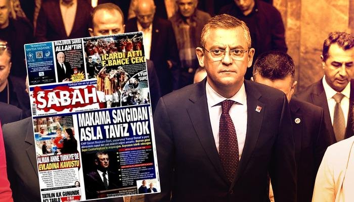 CHP lideri Özgür Özel Sabah Gazetesi