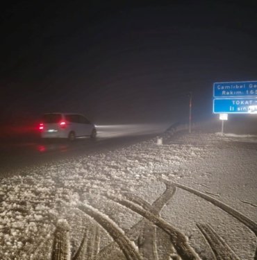 Tokat’ta kar sürprizi