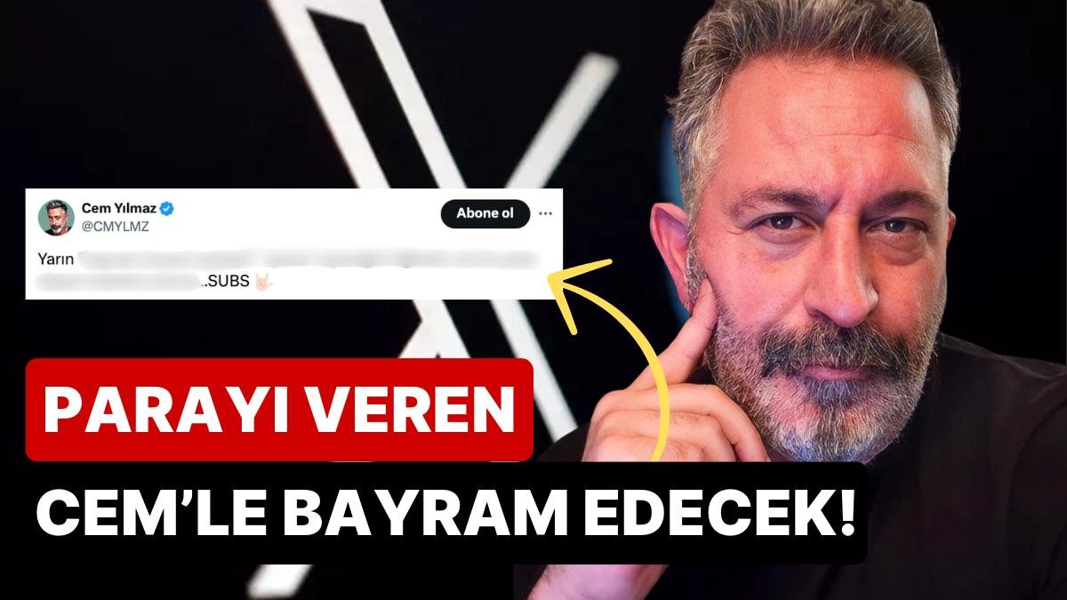İlk Sohbetin Tarihini Duyurdu: X’te Abonelere Özel Paylaşımlar Yapmaya Karar Veren Cem Yılmaz Reklamını Yaptı!