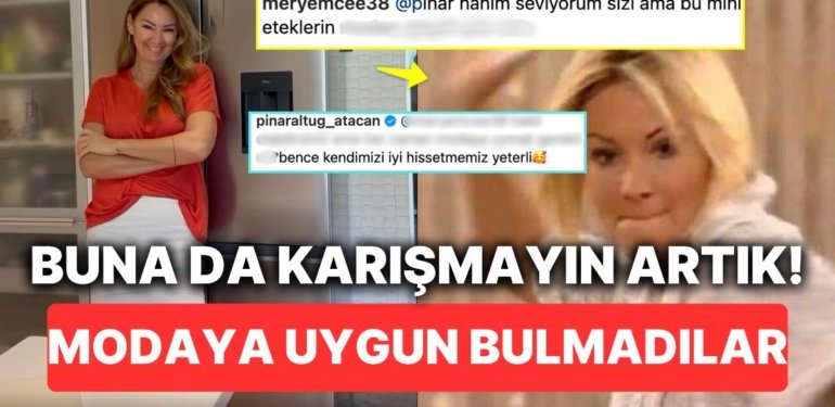 Pınar Altuğ’un Giydiği Eteğe Bu Sefer Moda Açısından Yorum Yapan Takipçisi “Buna da Karışmayın Artık” Dedirtti