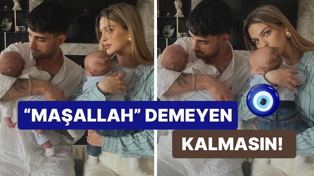 Yasemin Şefkatli ve İdo Tatlıses Birbirinden Şeker İkiz Bebekleriyle İlk Bayramlarını Kutladılar!