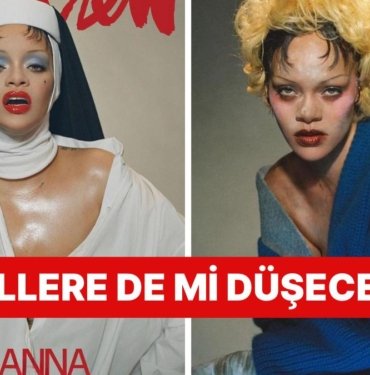 Güzeller Güzeli Rihanna’nın Bir Dergiye Verdiği Garip Pozlar Ard Arda Doğurduğu Çocuklarına Yoruldu
