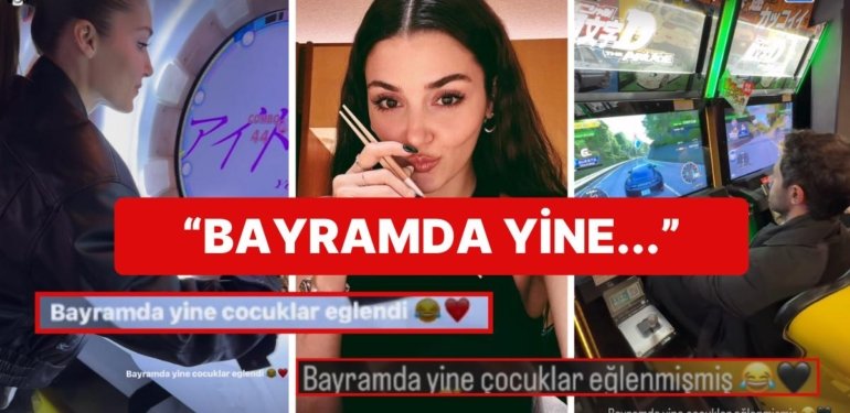 Ayrı Ayrı da Olsa Oyun Oynarken Birbirine Gönderme Yapan Hande Erçel ve Hakan Sabancı’nın Halleri Güldürdü
