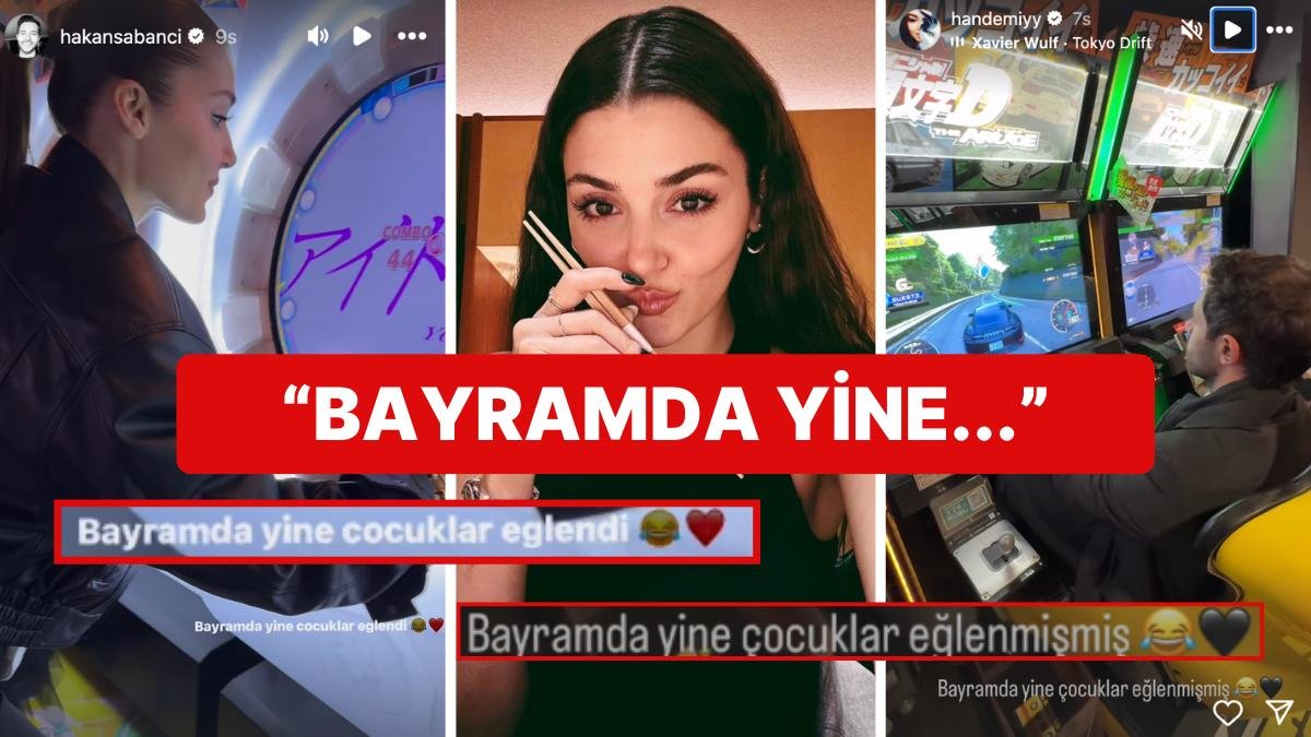 Ayrı Ayrı da Olsa Oyun Oynarken Birbirine Gönderme Yapan Hande Erçel ve Hakan Sabancı’nın Halleri Güldürdü