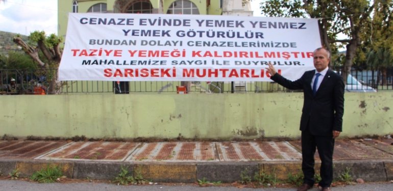“Cenaze evinde yemek yenmez” | Yeni muhtardan ilk icraat