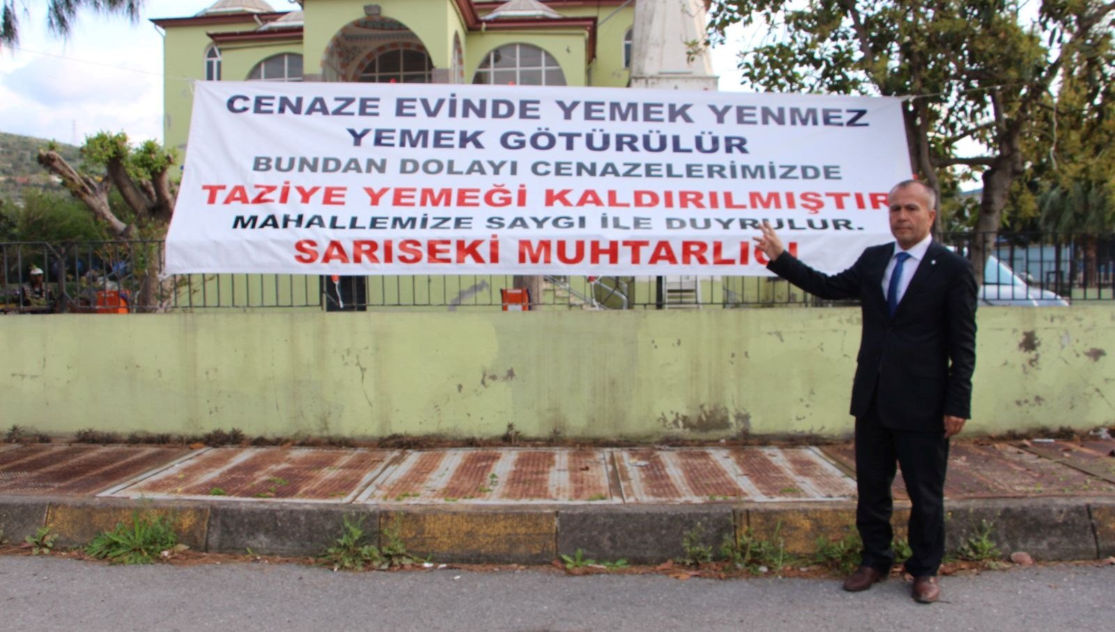 “Cenaze evinde yemek yenmez” | Yeni muhtardan ilk icraat