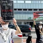 Tokyo’da “Filistin için ses ver” protestosu