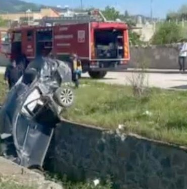 Gaziantep’te otomobil dereye uçtu: 4 yaralı