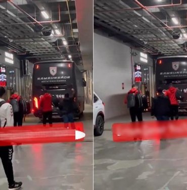 Samsunspor takım otobüsünde ilginç anlar! Futbolcular binmeden hareket edince…