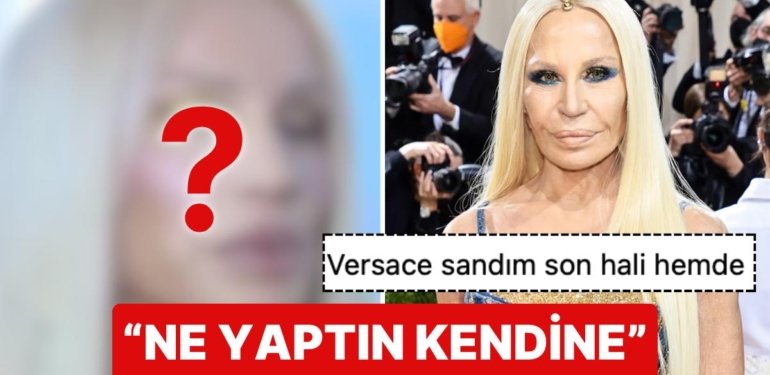 Tarzıyla Dikkat Çeken Gülşen Pembe ve Kırmızıdan Sonra Döndüğü Sarı Saçlarıyla Donatella Versace’ye Benzetildi