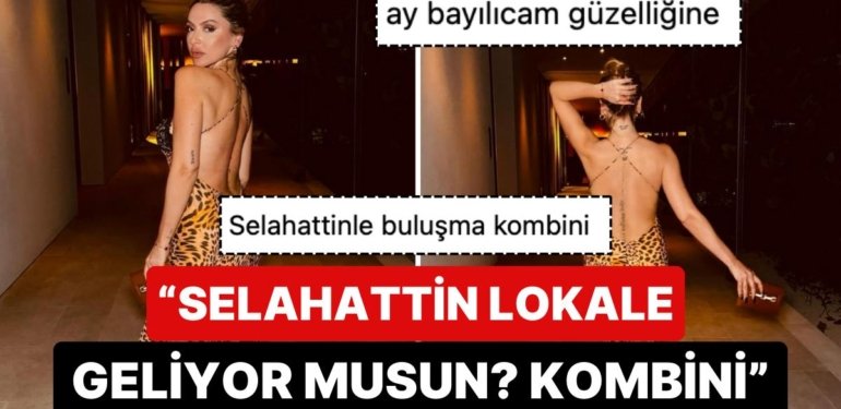 Hadise’nin Leopar Desenli Elbisesiyle Catwalk Yaptığı Son Paylaşımı “İlah mısın Silah mı?” Dedirtti