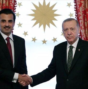 Cumhurbaşkanı Erdoğan, Katar Emiri Şeyh Al Sani ile görüştü