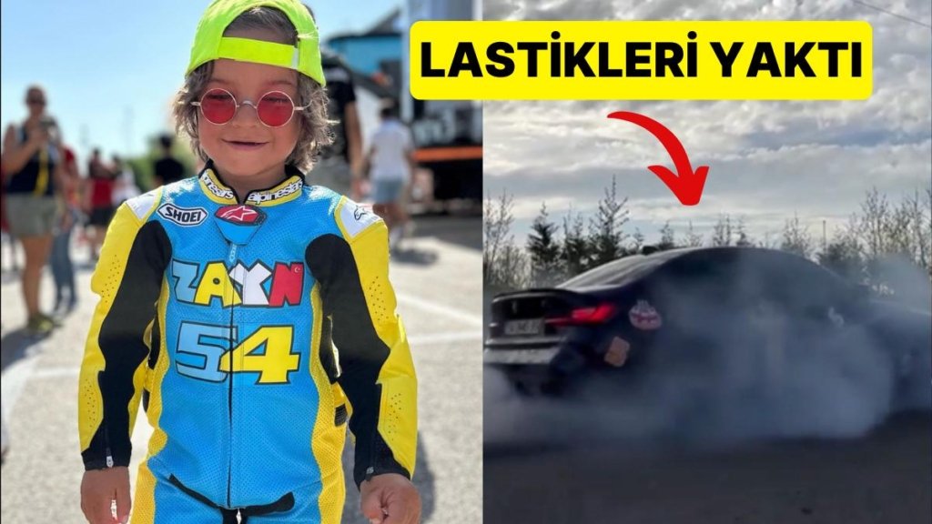 Kenan Sofuoğlu 5 Yaşına Giren Oğlu Zayn’a Araba Hediye Edince Zayn Aracın Lastiklerini Yaktı