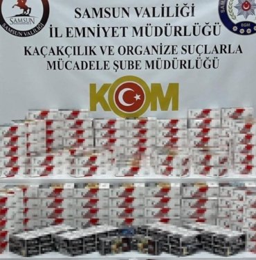 Onbinlerce adet sahte bandrollü boş makaron ele geçirildi