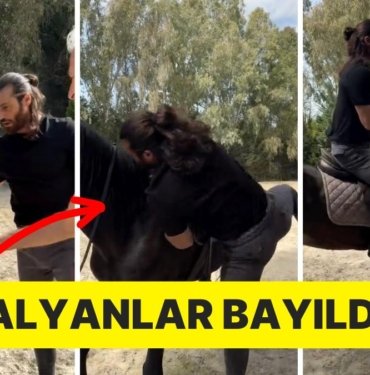 İtalyan Dizisinde Rol Alan Can Yaman’ın Tek Harekette Ata Bindiği Anlara Beğeni Yağdı!