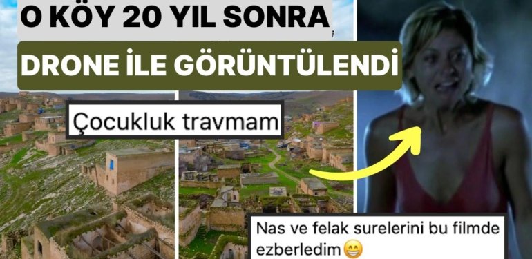 Birçoğumuzun Çocukluk Travması Olan “Büyü” Filminin Çekildiği Köyün Günümüzdeki Hali Drone ile Görüntülendi
