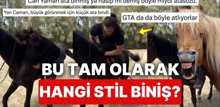 Can Yaman’ın Büyük Gözükmek İçin Engel Atlarcasına Bindiği Küçük Atı Görünce O Olmadığınıza Şükredeceksiniz