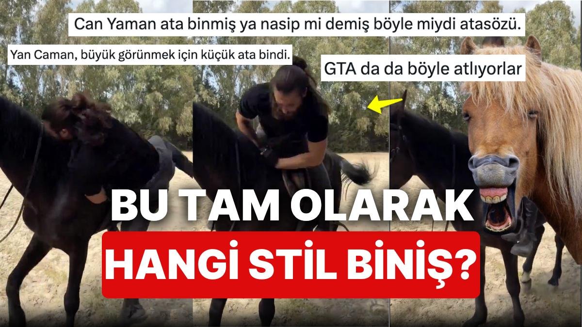 Can Yaman’ın Büyük Gözükmek İçin Engel Atlarcasına Bindiği Küçük Atı Görünce O Olmadığınıza Şükredeceksiniz