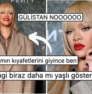 Kafayı Saçlarıyla Bozan Rihanna’nın Babasının Dolabından Çaldığı Ceketle Verdiği Pozlar Alay Konusu Oldu