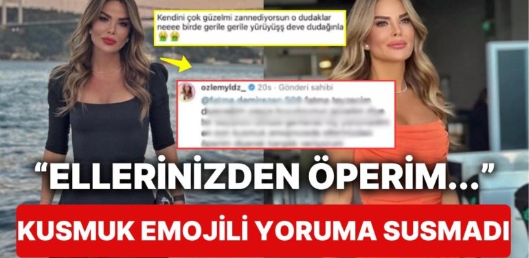 Özlem Yıldız Paylaşımına Kusmuk Emojileri Dolu Yorum Yapan Takipçisini Görünce Kendini Tutamadı