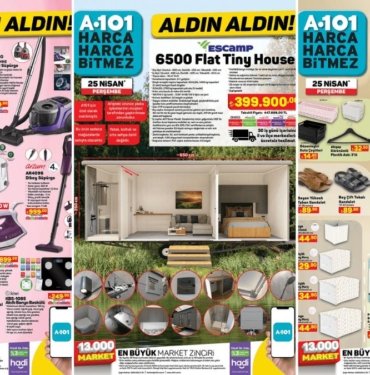 A101’e Tiny House Geliyor! 25 Nisan 2024 A101 Aldın Aldın Kataloğu