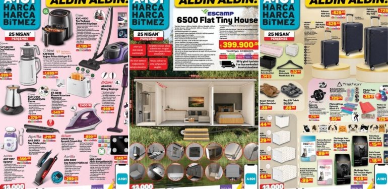 A101’e Tiny House Geliyor! 25 Nisan 2024 A101 Aldın Aldın Kataloğu