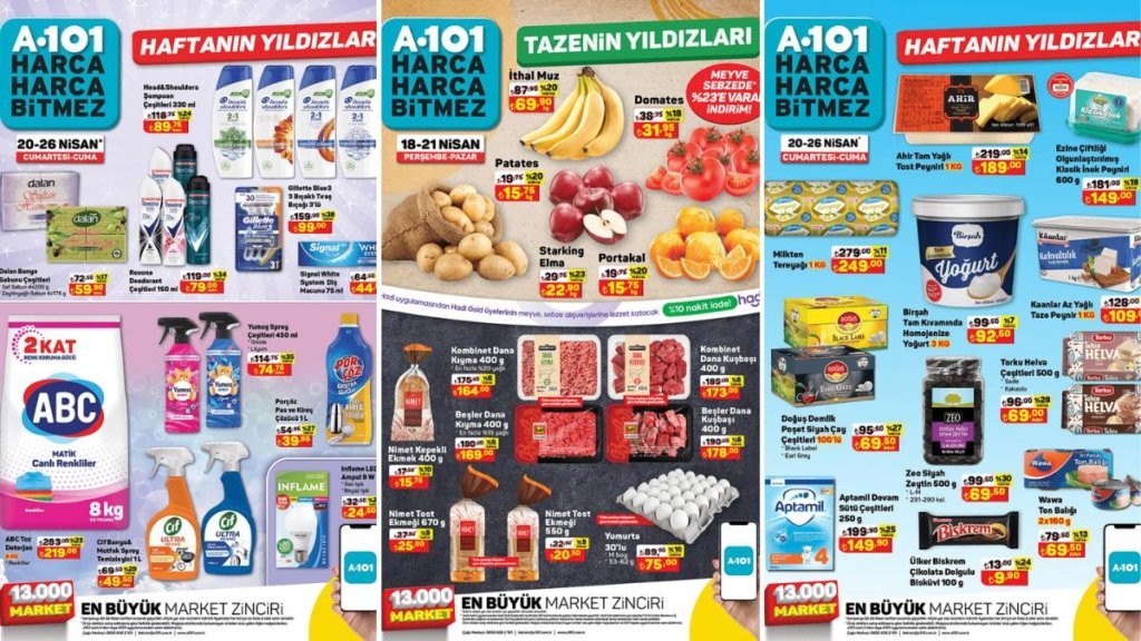 20 – 26 Nisan 2024 A101 Haftanın Yıldızları Kataloğu